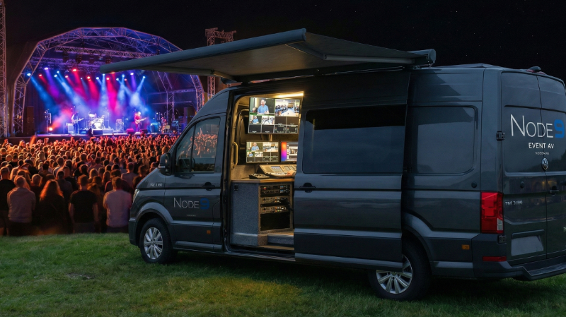 Exterior of the Node 9 Outside Broadcast Van